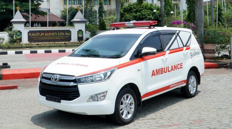 Ilustrasi bantuan ambulan Toyota