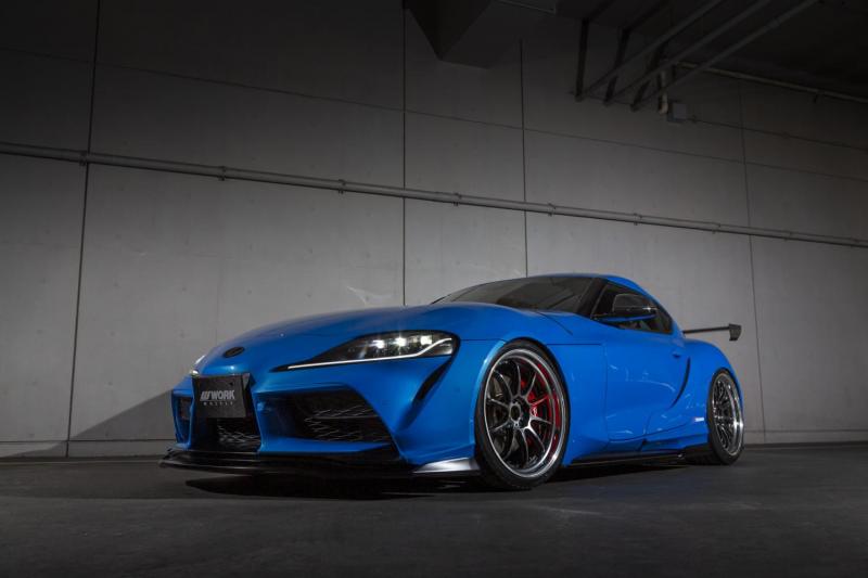 Pelek 2-Piece Work Emotion ZR10 2P di Toyota GR Supra (sumber: Work Wheels)