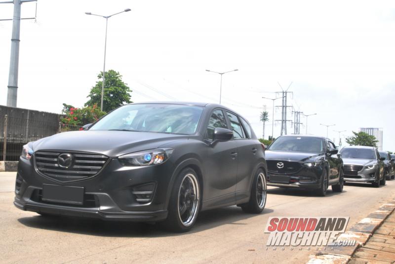 Komunitas Mazda CX-5 CX-5IC dalam acara kopdar akhir tahun.