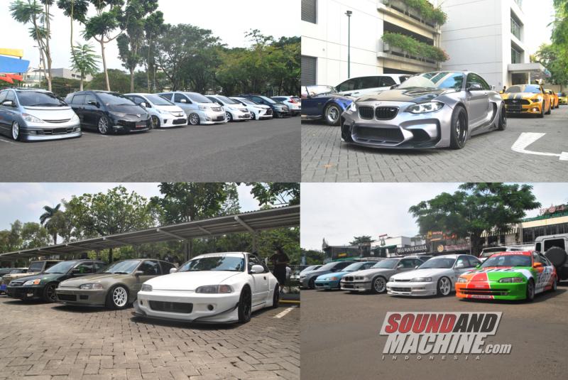 Acara Otomotif The Elite di tahun 2021: Ramadhan Cruise (kiri-atas), Lebaran Cruise (kanan-atas), Morning Drivers Club (kiri-bawah), Year End Meet-Up (kanan_bawah)