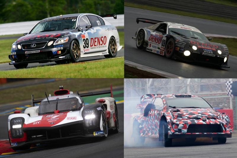 Kiprah Toyota di motorsport dengan mesin hybrid, Lexus GS450h Tokachi 24 Hours 2006, Supra HV-R Tokachi 24 Hours 2007, GR010 Hybrid di World Endurance Championship. GR Yaris untuk WRC 2022 (sumber: Toyota) 