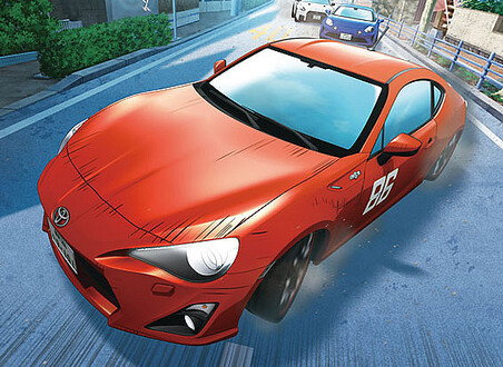 Toyota 86 yang menjadi mobil tokoh utama Kanata Katagiri di film animasi MF Ghost (sumber: mfg-anime.com)