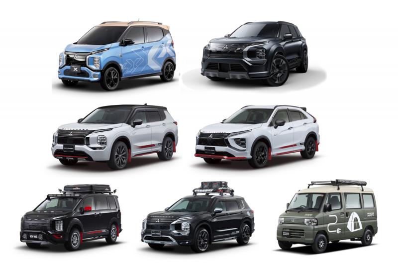 Deretan Mobil yang akan dipamerkan Mitsubishi di Tokyo Auto Salon 2022 (sumber: Mitsubishi)