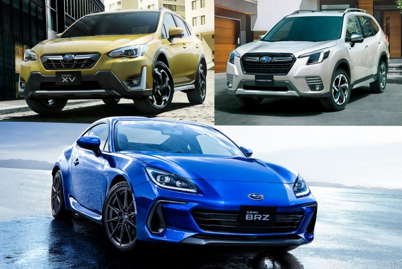 Segmen Model Subaru yang Bisa Dipastikan Hadir di Indonesia, Small SUV Subaru XV (kiri-atas), Medium SUV Subaru Forester (kanan-atas), dan Compact Sportscar Subaru BRZ (bawah) (sumber: Subaru)