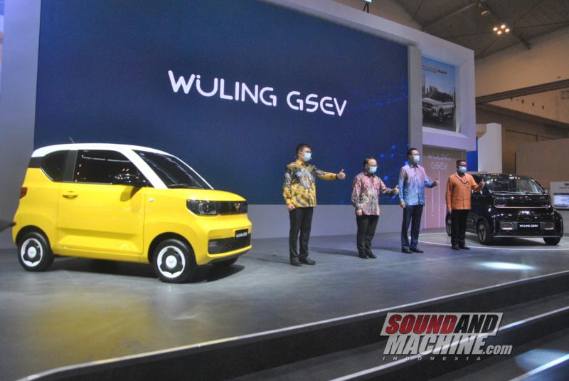 Mobil listrik Wuling GSEV yang akan tampil di Gaikindo Jakarta Auto Week.