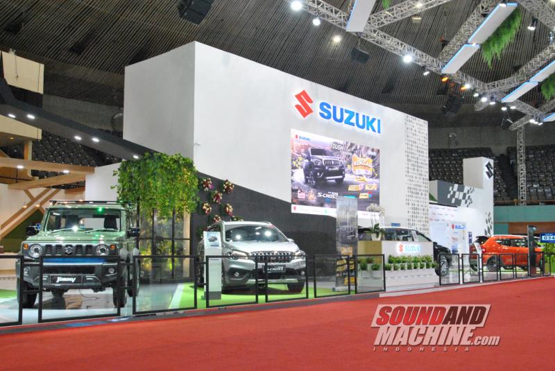 Booth Suzuki di pameran Gaikindo Jakarta Auto Week 2022. (Foto: Tim SNM)
