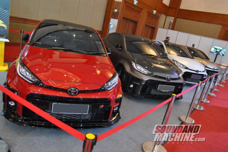 Toyota GR Yaris milik Fitra Eri, Om Mobi, Ridwan Hanif, dan Arief Muhammad di pameran Gaikindo Jakarta Auto Week 2022.