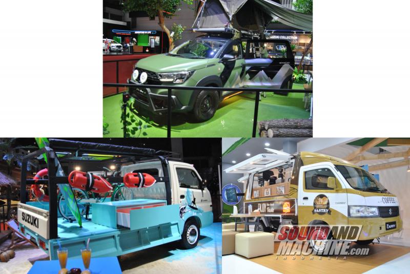 3 mobil modifikasi yang dipajang Suzuki di pameran Indonesia International Motor Show (IIMS) Hybrid 2022