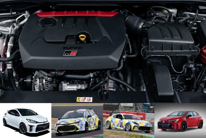 Mesin G16E-GTS buatan Toyota dan aplikasinya di mobil produksi dan balap untuk eksperimen bahan bakar alternatif (sumber: Toyota)
