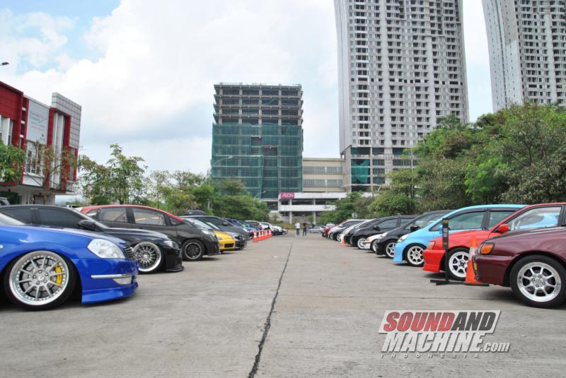 Kontes modifikasi Just Fitment Enthusiast Saturday Fest di Kook n Kleen Sentul, Bogor, Jawa Barat.