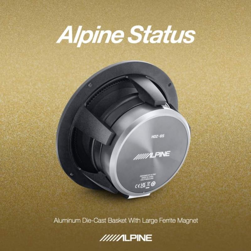 Profil Alpine Status HDZ65 Coaxial 2Way Speakers yang Adaptif untuk Seharihari dan Kompetisi