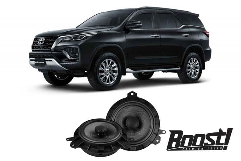 Speaker plug and play Boost! untuk Toyota Fortuner. (sumber: istimewa)