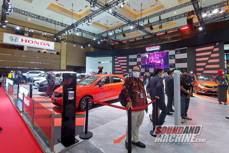 Booth Honda di pameran Indonesia International Motor Show (IIMS) 2023.