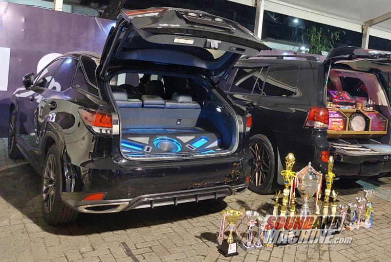 Lexus RX dengan audio system Alpine F#1 Status garapan BestBuddy Shop Sunter yang meraih juara Champion of Champions PAHAMI Audio Contest 2023.