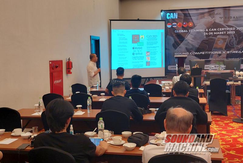 Hari pertama global training dan certified judge training yang diadakan oleh Car Audio Network (CAN) International.