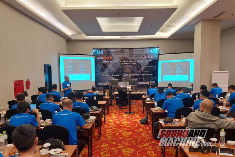 Hari kedua global training dan certified judge training yang diadakan oleh Car Audio Network (CAN) International.