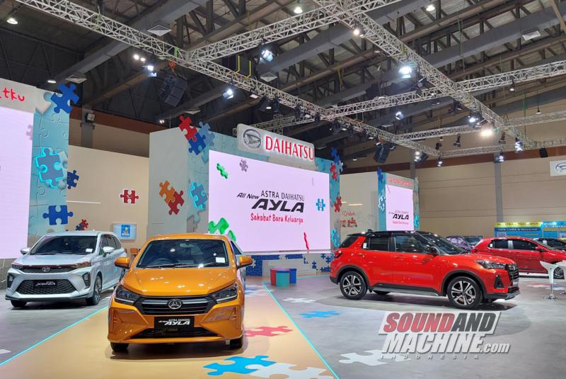 Booth Daihatsu di Gaikindo Jakarta Auto Week 2023.