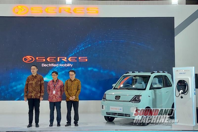 Agen pemegang merek DFSK PT. Sokonindo Automobile luncurkan brand otomotif Seres yang terfokus pada lini kendaraan listrik di Periklindo Electric Vehicle Show 2023.