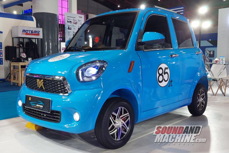 Mobil listrik seharga Rp. 85 juta Kurnia Motors K-Kooper di pameran Periklindo Electric Vehicle Show (PEVS) 2023.