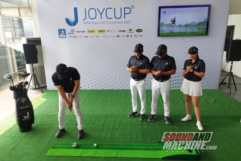 Konferensi pers acara turnamen golf Joycup 2023 yang dibuka khusus pelanggan setia BMW Astra.