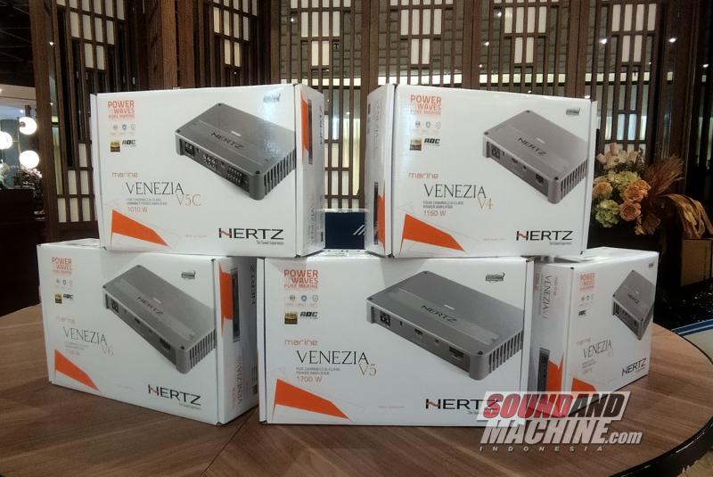 Power Amplifier Hertz Venezia yang resmi diluncurkan oleh PT. Audioworkshop selaku distrubutor.