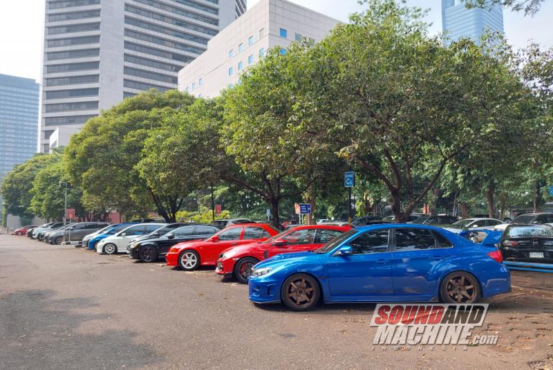 Suasana event Japanese Wheels Meet-Up Reunion di Wisma 46, Jakarta.