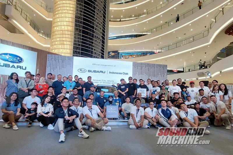 Inagurasi Subaru Indonesia Club Indonesia di Senayan City, Jakarta, bertepatan dengan pameran Subaru Drivefest 2023.