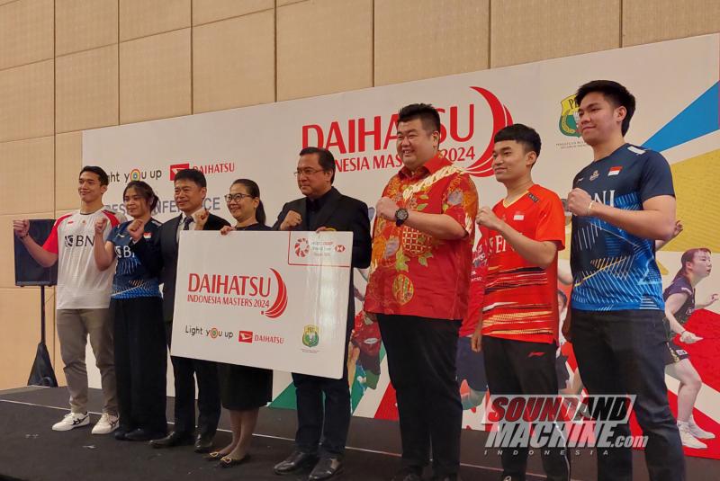 Konferensi pers Daihatsu Indonesia Masters 2024.