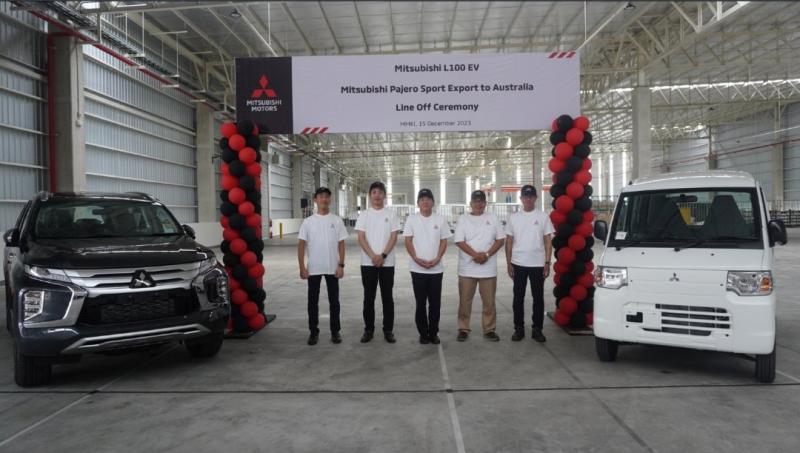 Seremoni produksi kendaraan listrik Mitsubishi Minicab MiEV, yang akan dipasarkan dengan nama L100 EV untuk pasar Indonesia. (sumber: Mitsubishi)