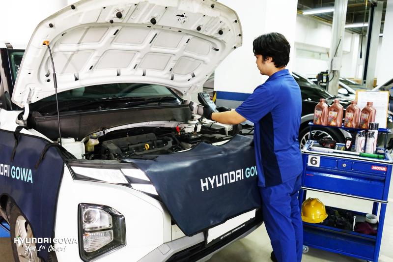 Ilustrasi bengkel resmi Hyundai Gowa. (sumber: Hyundai Gowa)