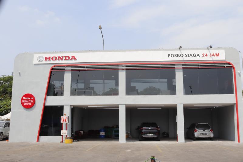 Posko Honda Emergency Service untuk para pemudik dan masyarakat yang menikmati momen Lebaran idul Fitri 2024. (sumber: Honda)