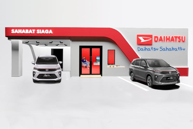 Ilustrasi posko siaga Daihatsu yang beroperasi di sejumlah rest area jalan tol (sumber: Daihatsu)