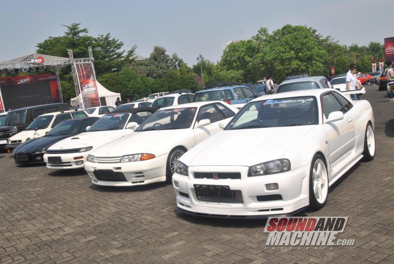 Suasana perhelatan Bandung JDM Fest 2024 di Bandung Convention Center, Bandung, Jawa Barat.