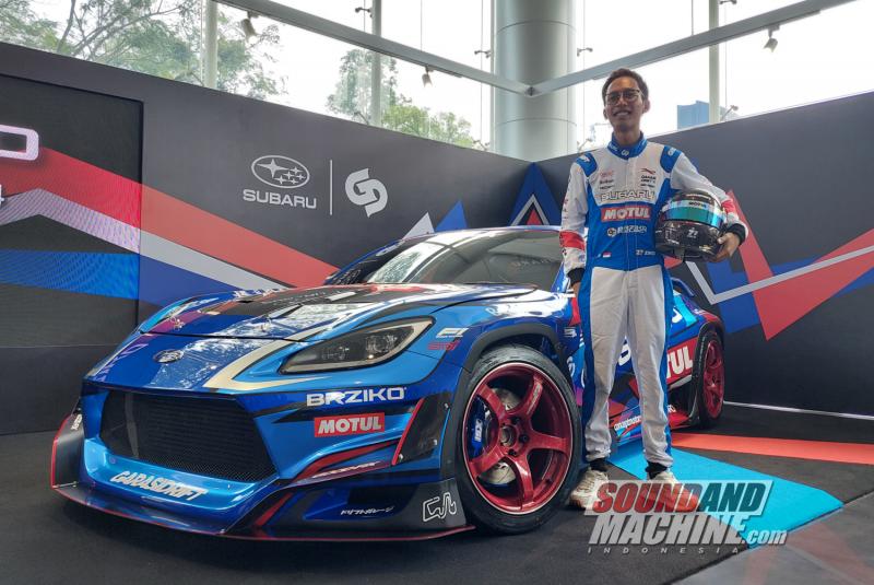 Subaru Indonesia luncurkan mobil modifikasi Subaru BRZ `BRZiko` hasil kolaborasi dengan Garasi Drift untuk berlaga di ajang drifting internasional D1GP Asia.