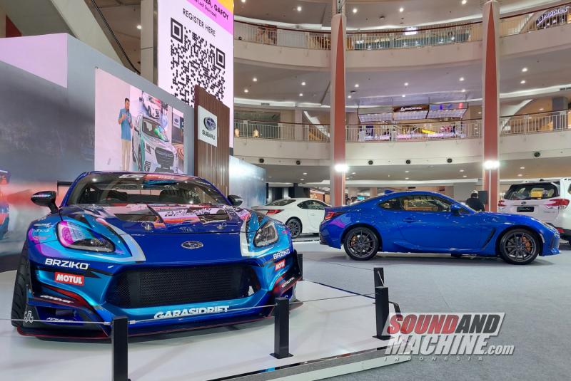 Ilustrasi Subaru BRZ dengan spesifikasi motorsport.