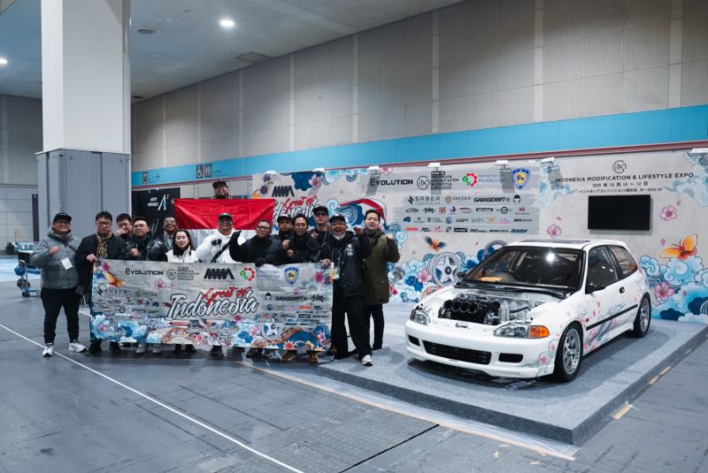 Booth National Modificator and Aftermarket Association di Osaka Auto Messe 2025 (sumber: NMAA)