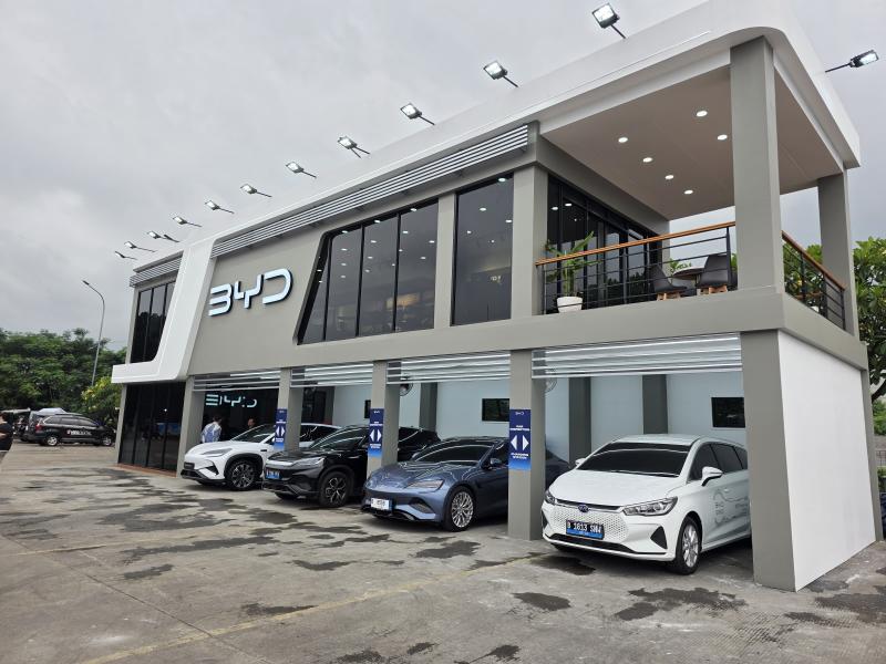 Posko mudik BYD yang siap melayani para penggunanya. (sumber: BYD)
