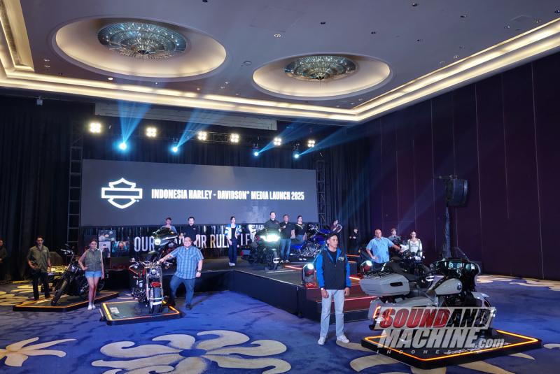Peluncuran tujuh sepeda motor baru Harley-Davidson untuk pasar Indonesia.