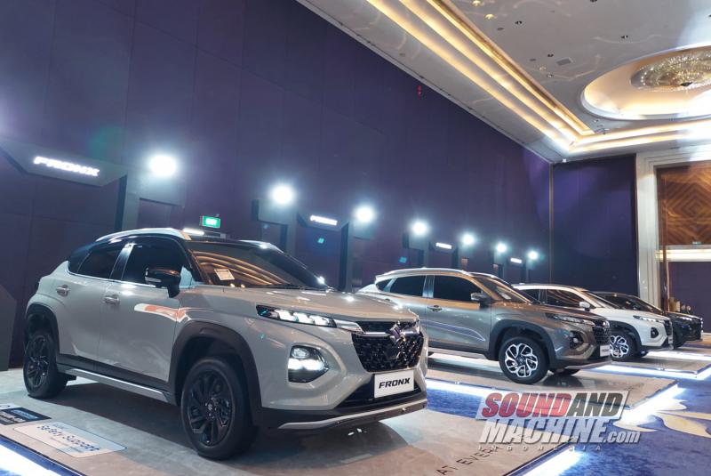 Varian Suzuki Fronx (dari kiri ke kanan: SGX, GX, GL)