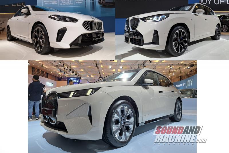 TIga mobil baru BMW yang diluncurkan di pameran Gaikindo Indonesia International Auto Show (GIIAS) 2025.