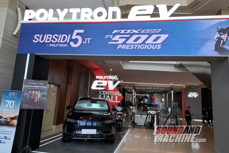 Booth Polytron di pameran Gaikindo Indonesia International Auto Show (GIIAS) 2025.
