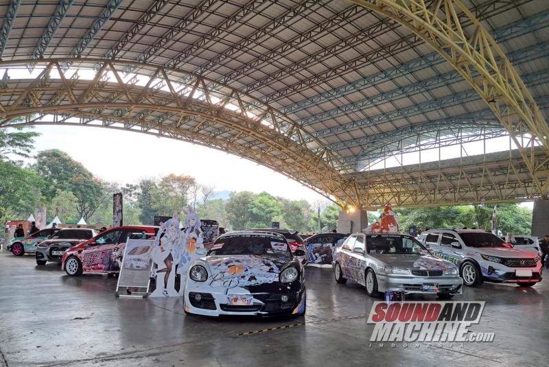 Perhelatan Itasha Domei di Sabilulungan Dome, Soreang, Bandung, Jawa Barat.