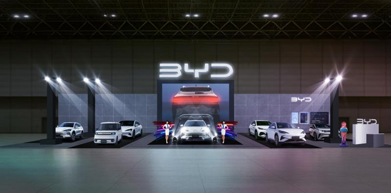 Gambaran booth BYD di Tokyo Auto Salon 2026. (sumber: BYD)