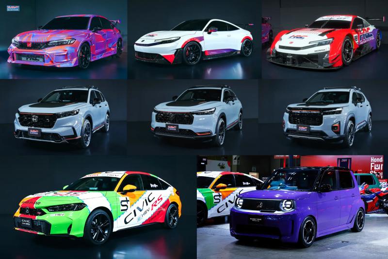 Deretan mobil Honda yang tampil di Tokyo Auto Salon (TAS) 2026. (sumber: Honda)