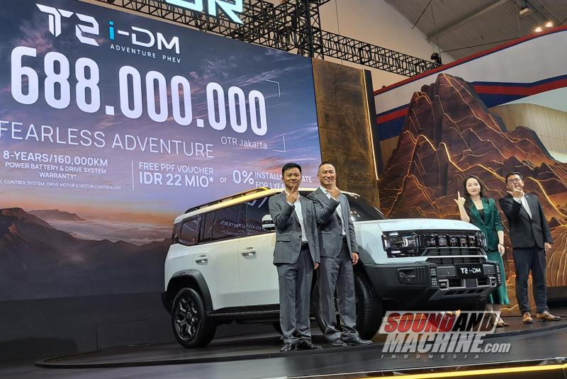 Jetour umumkan harga resmi kendaraan plug-in hybrid T2 i-DM di Gaikindo Indonesia International Auto Show (GIIAS) 2026.